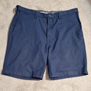 Haggar Men's Deep Blue Flat Front Shorts